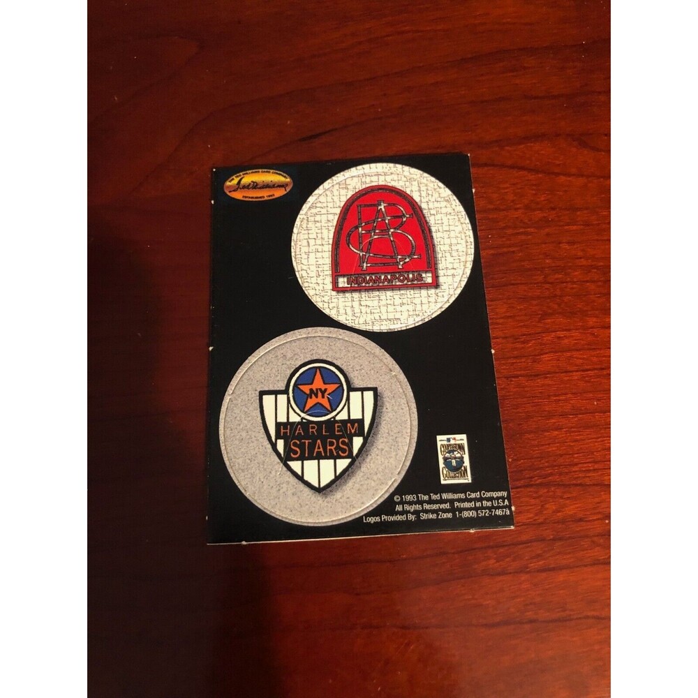 1993 Ted Williams Card Company - Indianapolis ABCs‎ / New York Harlem Stars
